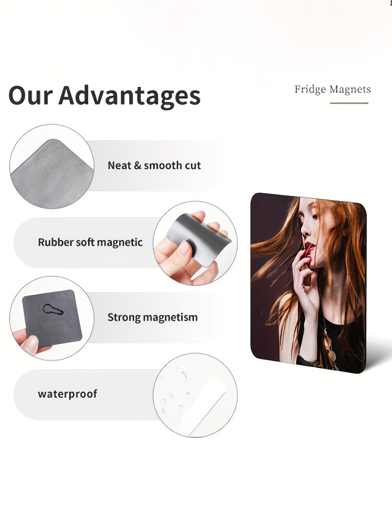 Personalized Picture Magnet for Refrigerator